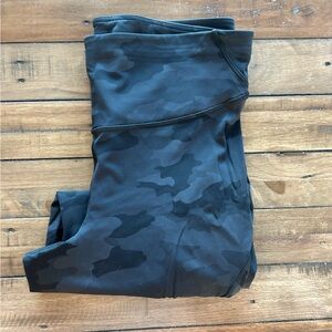 Lululemon Base Pace High Rise Crop Camo Legging 12